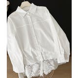 レース切替シャツブラウス長袖シャツ韓国風 | SUNSHINE CLOSET | 詳細画像23 