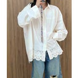 レース切替シャツブラウス長袖シャツ韓国風 | SUNSHINE CLOSET | 詳細画像5 