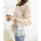 総レースブラウスVネックシースルーシャツ | SUNSHINE CLOSET | 詳細画像16 