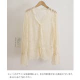総レースブラウスVネックシースルーシャツ | SUNSHINE CLOSET | 詳細画像18 