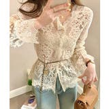 総レースブラウスVネックシースルーシャツ | SUNSHINE CLOSET | 詳細画像2 