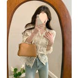 総レースブラウスVネックシースルーシャツ | SUNSHINE CLOSET | 詳細画像6 
