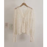 花柄レースブラウス 韓国風シアートップス | SUNSHINE CLOSET | 詳細画像14 