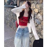 透かし編みニットカーディガンクロップド丈 | SUNSHINE CLOSET | 詳細画像7 