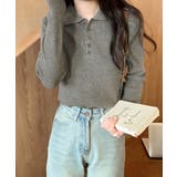 ポロリブニットトップス ベーシック春秋服 | SUNSHINE CLOSET | 詳細画像2 