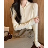 ポロリブニットトップス ベーシック春秋服 | SUNSHINE CLOSET | 詳細画像3 