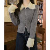 ダブルジップニットカーディガンショート丈 | SUNSHINE CLOSET | 詳細画像3 