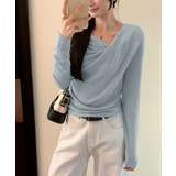 長袖ドレープニットトップス Vネック秋冬 | SUNSHINE CLOSET | 詳細画像11 