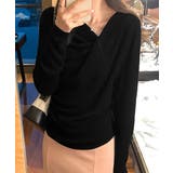 長袖ドレープニットトップス Vネック秋冬 | SUNSHINE CLOSET | 詳細画像6 