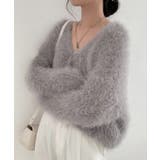 シャギーニットカーディガン モヘアタッチ | SUNSHINE CLOSET | 詳細画像1 