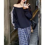 オフショルダースウェット長袖レースリボン | SUNSHINE CLOSET | 詳細画像14 