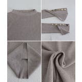 袖ボタン リブニットトップス レディース | SUNSHINE CLOSET | 詳細画像27