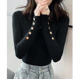 袖ボタン リブニットトップス レディース | SUNSHINE CLOSET | 詳細画像6