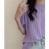 薄手リブニットTシャツレディース ベーシックニット着やせトップス 通勤通学 | SUNSHINE CLOSET | 詳細画像13 