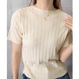 薄手リブニットTシャツレディース ベーシックニット着やせトップス 通勤通学 | SUNSHINE CLOSET | 詳細画像18 