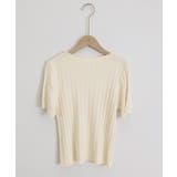 薄手リブニットTシャツレディース ベーシックニット着やせトップス 通勤通学 | SUNSHINE CLOSET | 詳細画像21 
