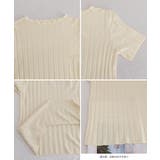 薄手リブニットTシャツレディース ベーシックニット着やせトップス 通勤通学 | SUNSHINE CLOSET | 詳細画像22 