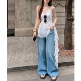 お洒落な水玉キャミソールワンピ アシンメトリー フリルブラウス | SUNSHINE CLOSET | 詳細画像15 