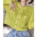 上品シャギーニットトップス 大人可愛い長袖クルーネック羽織りきれいめ韓国風フェミ… | SUNSHINE CLOSET | 詳細画像14