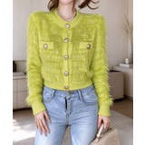 上品シャギーニットトップス 大人可愛い長袖クルーネック羽織りきれいめ韓国風フェミ… | SUNSHINE CLOSET | 詳細画像15