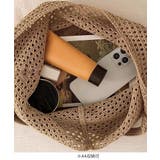 トートバッグ花モチーフ付き編みバッグ軽量 | SUNSHINE CLOSET | 詳細画像7 