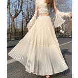 シフォンスカート ロングプリーツスカート | ANGELCLOSET | 詳細画像1