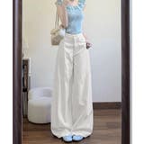 レディース 着やせワイドパンツ 薄手デニムパンツ美脚 | SUNSHINE CLOSET | 詳細画像15