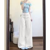 レディース 着やせワイドパンツ 薄手デニムパンツ美脚 | SUNSHINE CLOSET | 詳細画像16