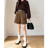 コーデュロイショートパンツ ハイウエスト | SUNSHINE CLOSET | 詳細画像3 