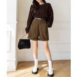 コーデュロイショートパンツ ハイウエスト | SUNSHINE CLOSET | 詳細画像4 