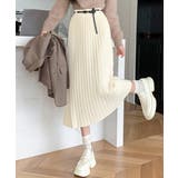 ハイウエスト プリーツニットスカート秋冬 | SUNSHINE CLOSET | 詳細画像10 