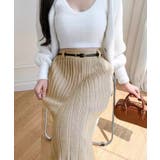 ハイウエスト プリーツニットスカート秋冬 | SUNSHINE CLOSET | 詳細画像15 