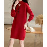 胸元セクシーニットワンピース リボン付き | SUNSHINE CLOSET | 詳細画像15 