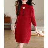 胸元セクシーニットワンピース リボン付き | SUNSHINE CLOSET | 詳細画像16 