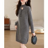 胸元セクシーニットワンピース リボン付き | SUNSHINE CLOSET | 詳細画像4 