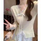 レディース 大人可愛いレースカットソー春秋 お洒落ニットソー | SUNSHINE CLOSET | 詳細画像4 
