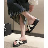 厚底サンダル ねじり配色クロスサンダル夏 | SUNSHINE CLOSET | 詳細画像10 