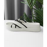 厚底サンダル ねじり配色クロスサンダル夏 | SUNSHINE CLOSET | 詳細画像21 