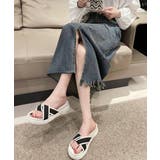 厚底サンダル ねじり配色クロスサンダル夏 | SUNSHINE CLOSET | 詳細画像9 