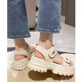 厚底ベルクロサンダル スポーツサンダル夏 | SUNSHINE CLOSET | 詳細画像7 