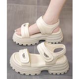 厚底ベルクロサンダル スポーツサンダル夏 | SUNSHINE CLOSET | 詳細画像8 