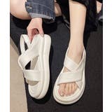 厚底クロスサンダル コンフォートサンダル | SUNSHINE CLOSET | 詳細画像1