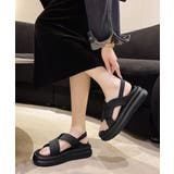 厚底クロスサンダル コンフォートサンダル | SUNSHINE CLOSET | 詳細画像4