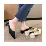 ニットミュールパンプス チャンキーヒール | SUNSHINE CLOSET | 詳細画像2