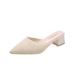 ニットミュールパンプス チャンキーヒール | SUNSHINE CLOSET | 詳細画像22