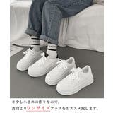 韓国風厚底スニーカーレディース白シューズ | SUNSHINE CLOSET | 詳細画像14