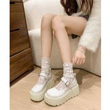 厚底ローファー レディース韓国風 美脚靴 | SUNSHINE CLOSET | 詳細画像12 