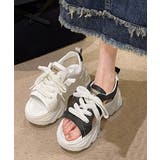 レースアップスニーカーサンダル厚底靴美脚 | SUNSHINE CLOSET | 詳細画像8