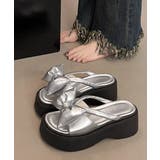 リボンサンダルレディース厚底サンダル夏靴 | SUNSHINE CLOSET | 詳細画像3 