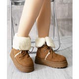 ボアムートンブーツ裏起毛 厚底ブーツ冬靴 | SUNSHINE CLOSET | 詳細画像13